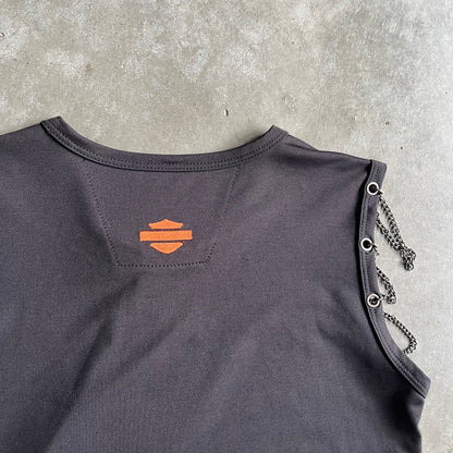 Women’s Vintage NWT Harley Davidson Black Tank With Hardware
