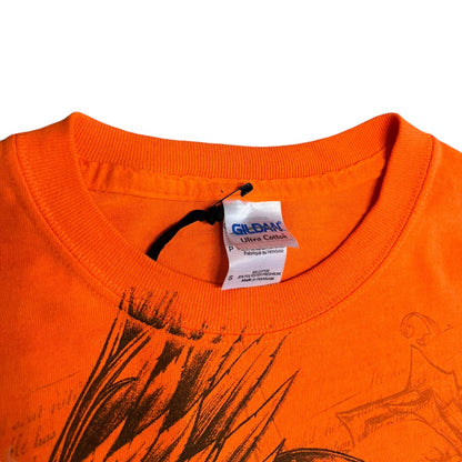 Y2K Righteous Orange Skull Tee