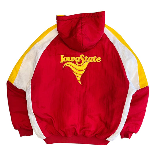 Vintage Iowa State Tornado Logo Puffer Jacket