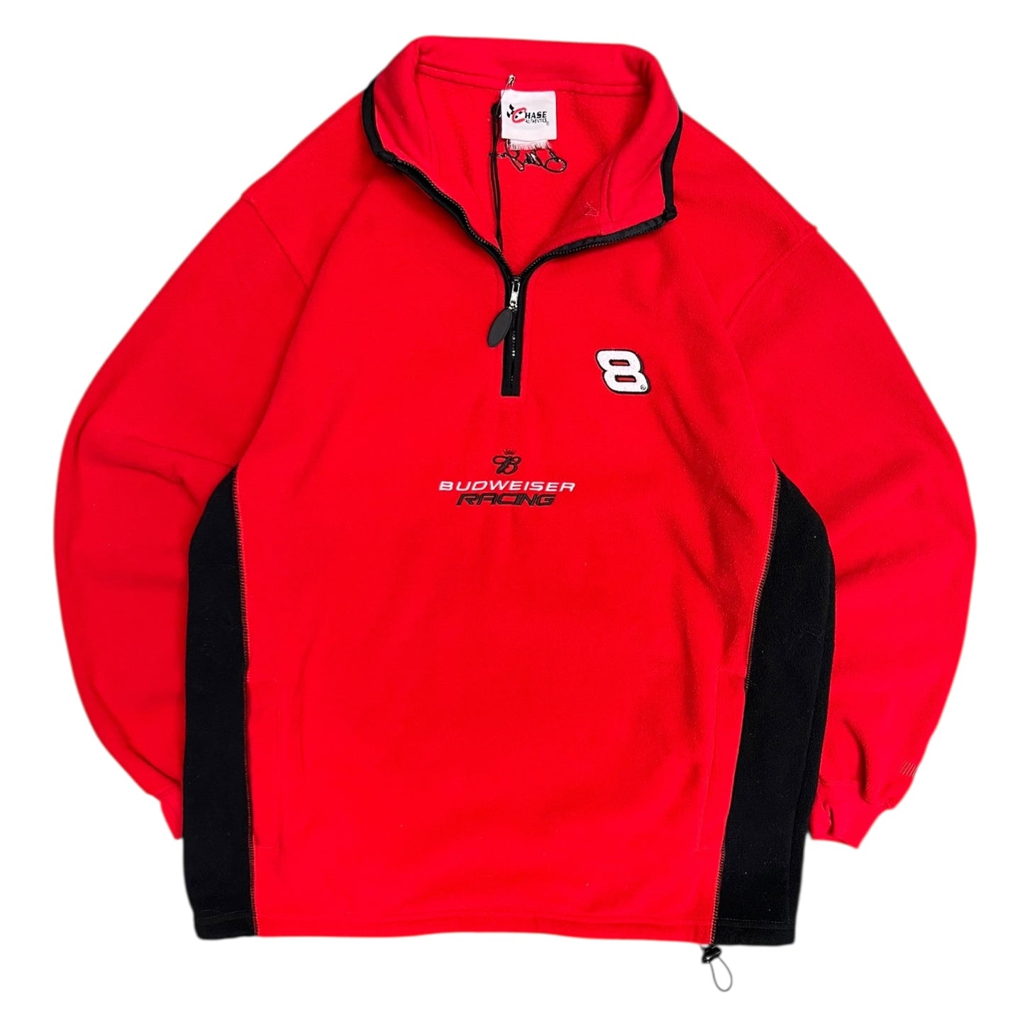 Y2K Quarter Zip Budweiser Racing Sweatshirt