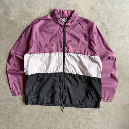Vintage Adidas Tri-Color Black Windbreaker