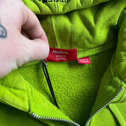 Supreme x AKIRA FW17 Syringe Zip Up Hoodie Lime Green