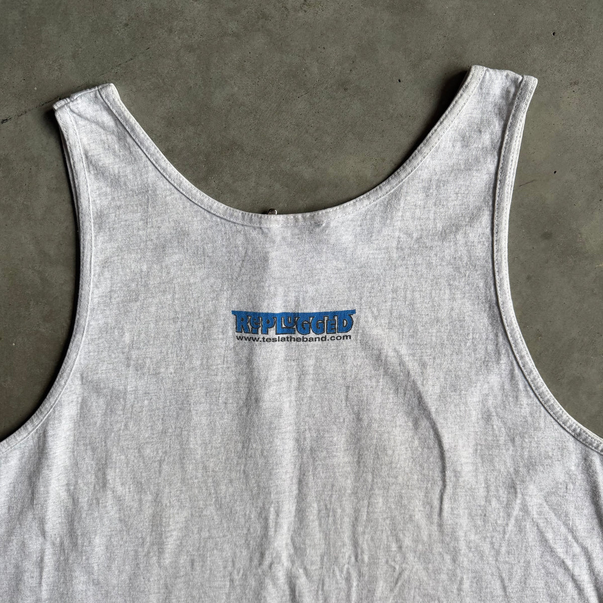 Vintage Tesla Rock Band Logo Sleeveless Tee
