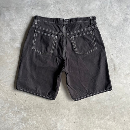 Y2K Fuckin Awesome Embroidered Contrast Jorts