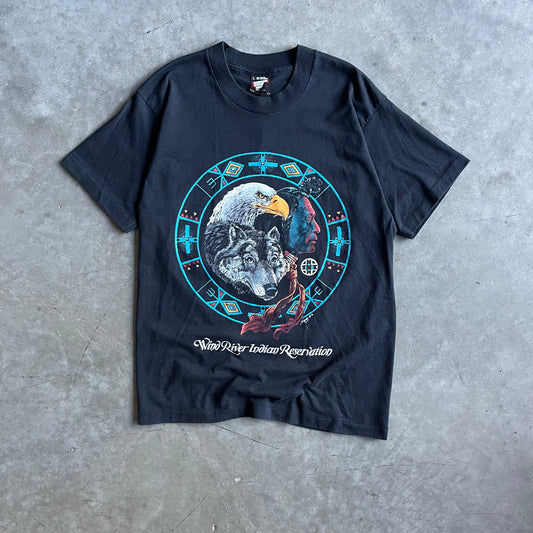 Y2K Native American Wolf & Eagle Reservation Tee