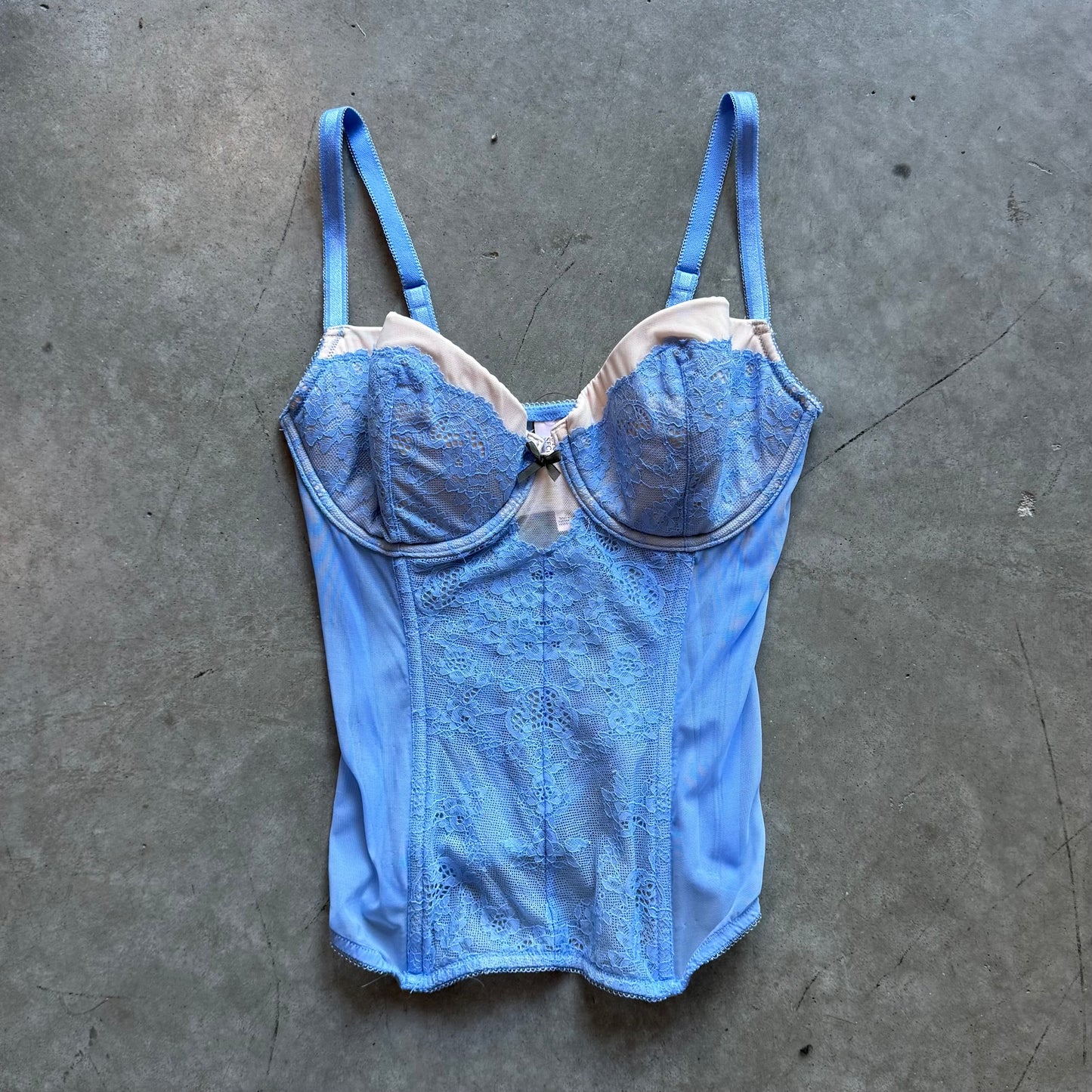 Women’s Victoria Secret Blue Lace Corset Top