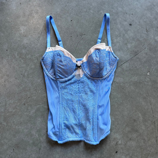 Women’s Victoria Secret Blue Lace Corset Top