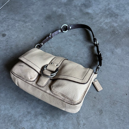 Y2K Coach Chelsea Field Bag Ivory