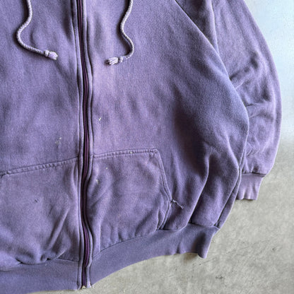 Vintage 80’s Northwest Purple Thermal Lined Zip-Up Hoodie