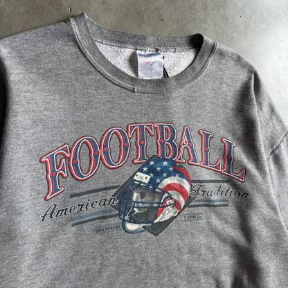 Vintage American Football Tradition US Flag Helmet Sweatshirt