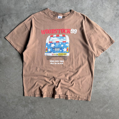Vintage Woodstock 1999 Stars & Stripes VW Bus Tee