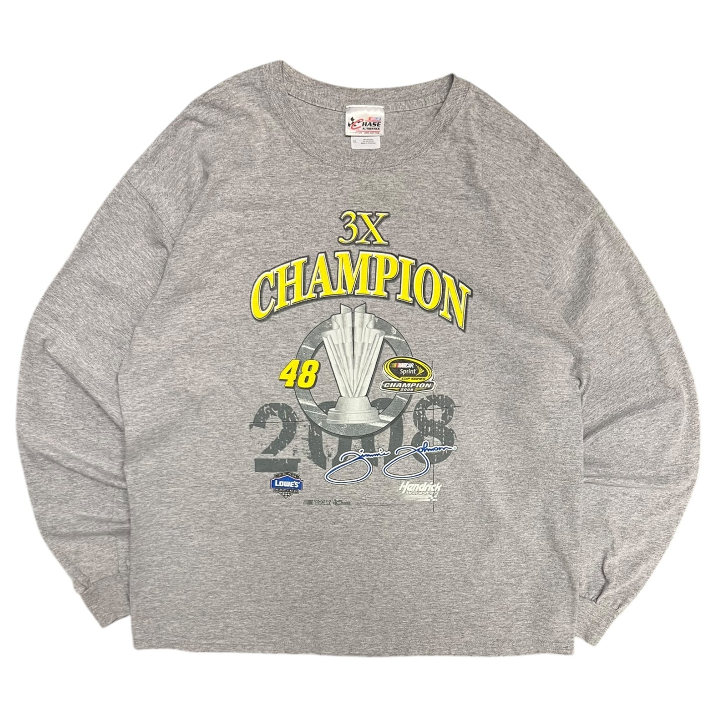 Y2K NASCAR Jimmie Johnson 3X Champion Longsleeve