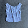 Women’s 90s Margaret O’Leary White Boho Peasant Tank