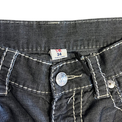 True Religion Straight Leg 3M Reflective Jeans