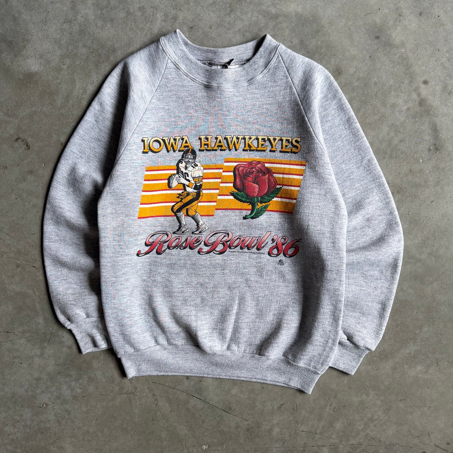 Vintage Iowa Hawkeyes 1986 Rose Bowl Sweatshirt