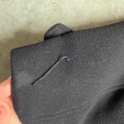 Polo Ralph Lauren Wool Double Breasted Black Pea Coat