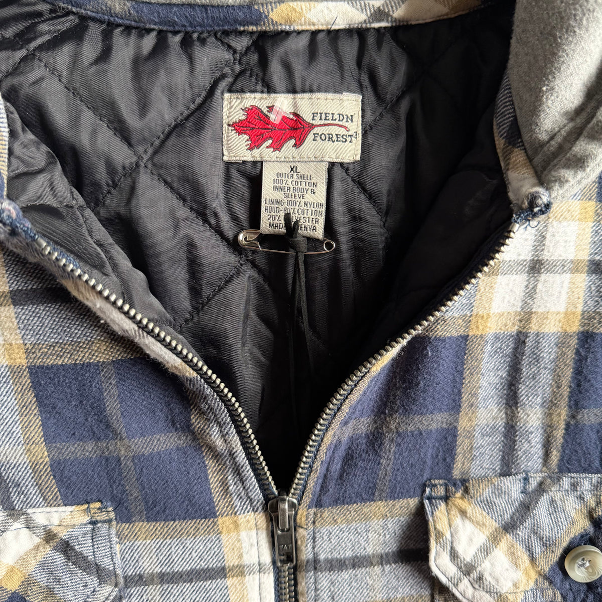 Vintage Fieldn Forest insulated Plaid Jacket