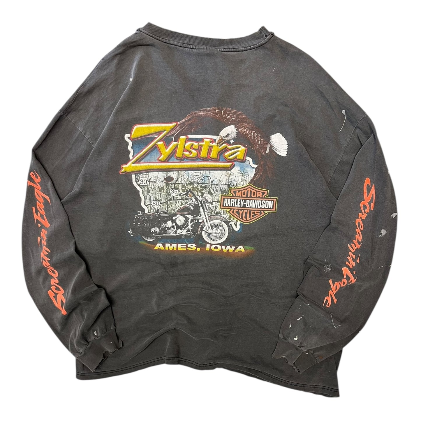 Vintage Harley Davidson Screaming Eagle Long Sleeve Tee