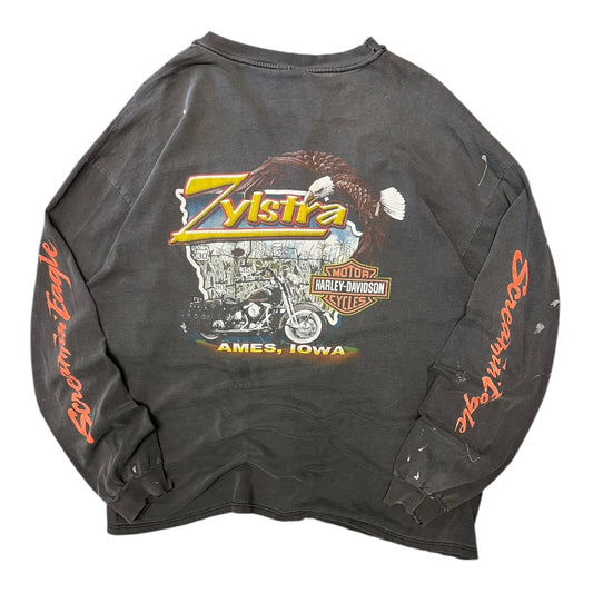 Vintage Harley Davidson Screaming Eagle Long Sleeve Tee