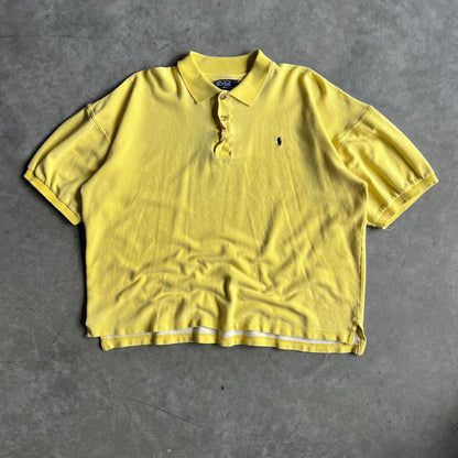 Vintage Polo Ralph Lauren Yellow & Navy Collared Shirt