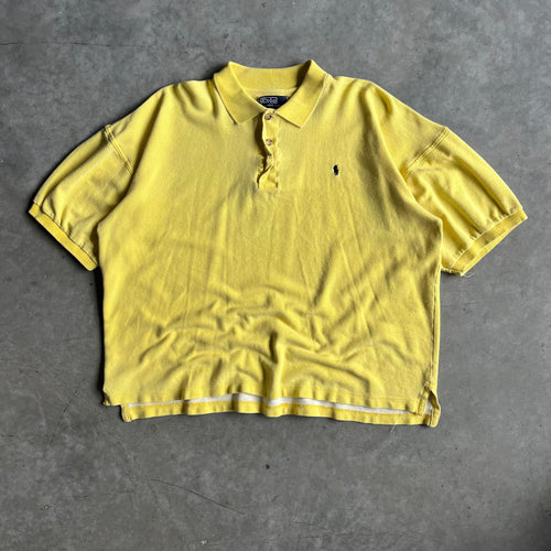 Vintage Polo Ralph Lauren Yellow & Navy Collared Shirt