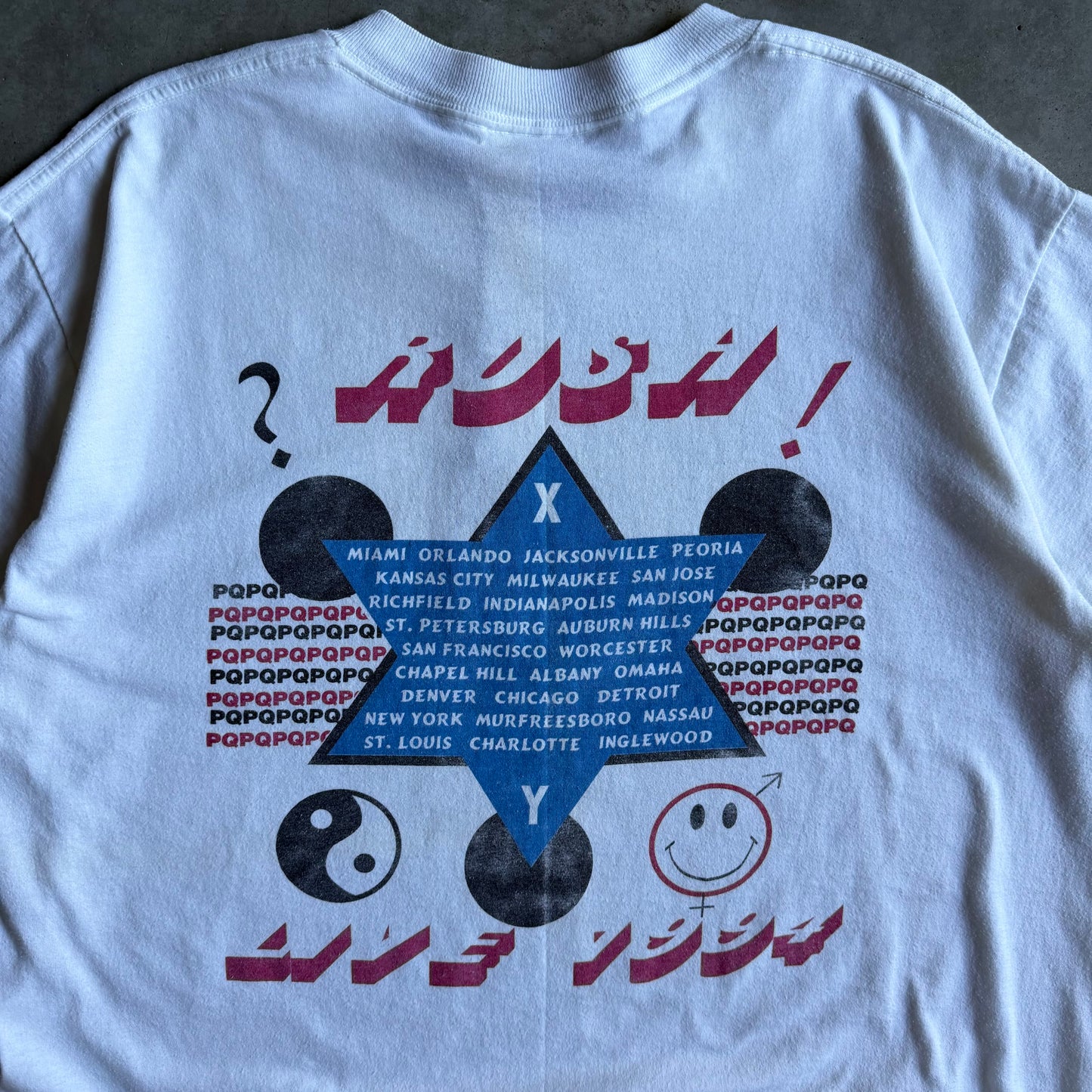 Vintage Rush Counterparts 1994 Parking Lot Boot Tour T Shirt