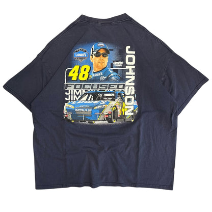 Y2K Jimmie Johnson Spell out And Signature Tee