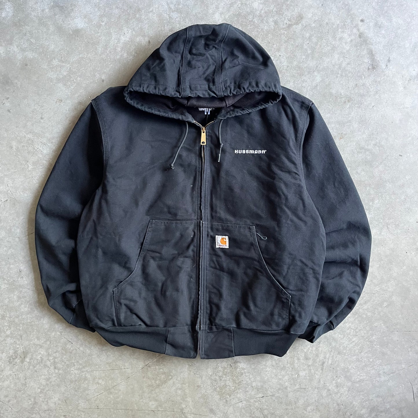 Y2K Carhartt J131 BLK Hussman Embroidered Jacket
