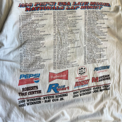 Vintage 1996 NHRA Pepsi U.S. Nationals Drag Racing Tee