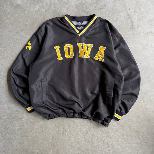 Vintage Iowa Hawkeyes Embroidered Side Zip Windbreaker