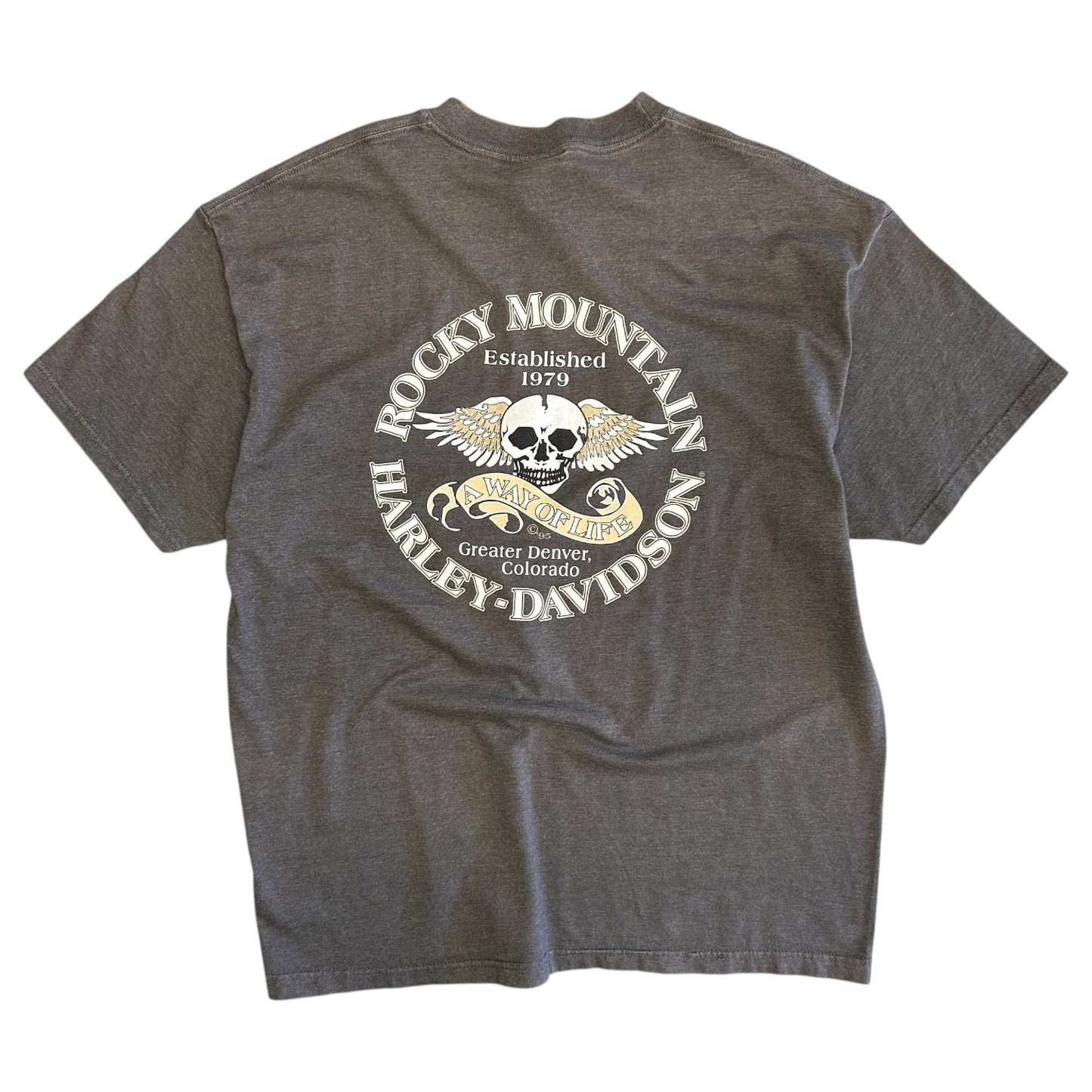 Y2K Harley Davidson Tribal Skull Tee