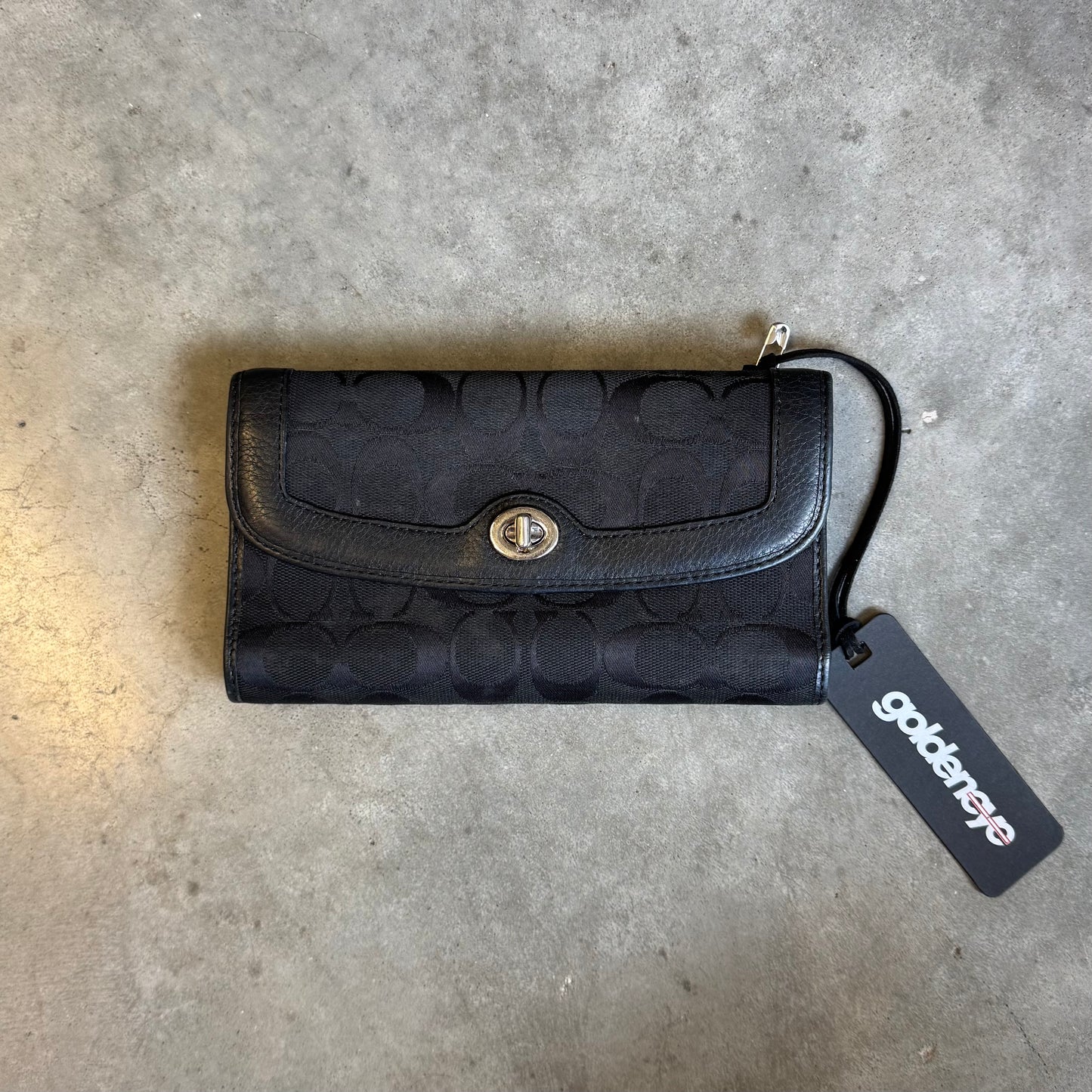 Coach Y2K Monogram Turnlock Wallet