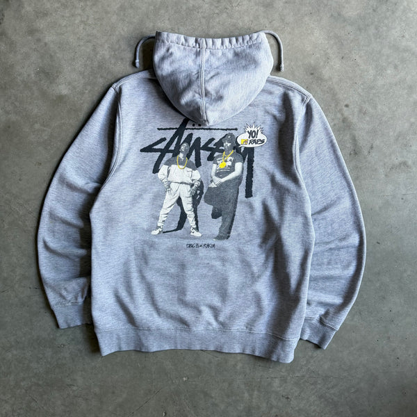 Stussy x Yo! MTV Raps Heather Grey Hoodie