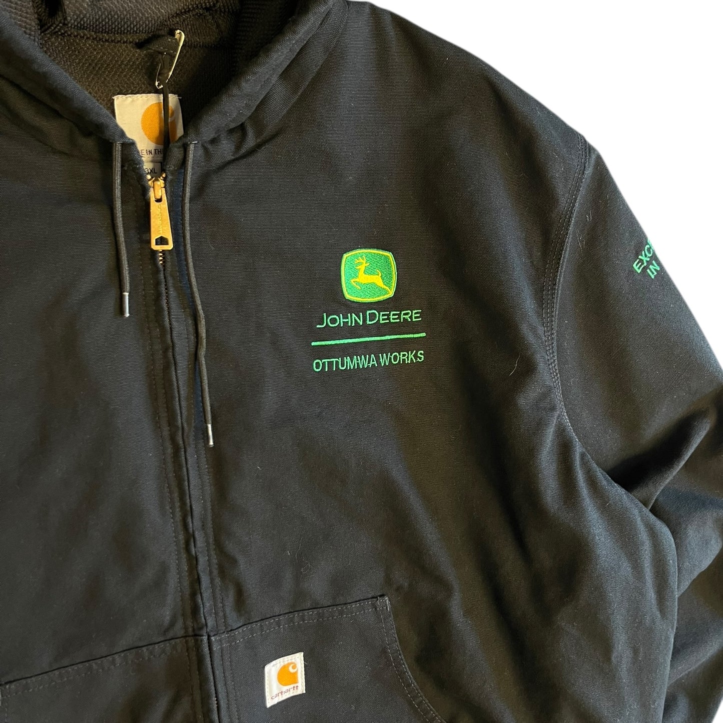 Carhartt ‘J131 BLK’ Black John Deere Active Jacket