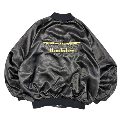 Vintage Thunderbird Satin Bomber Jacket