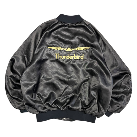 Vintage Thunderbird Satin Bomber Jacket