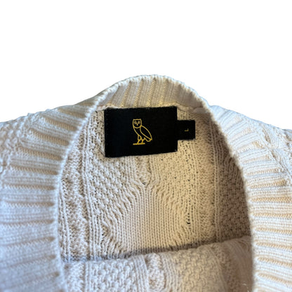 OVO Owl Tan Cable Knit Sweater