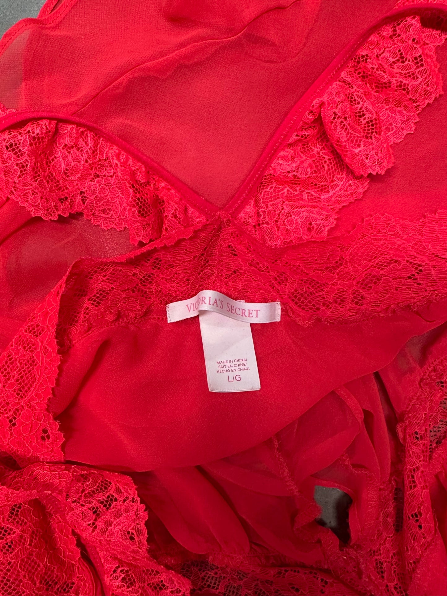 Women’s Y2K Victoria Secret Red/Coral Baby Doll Cami