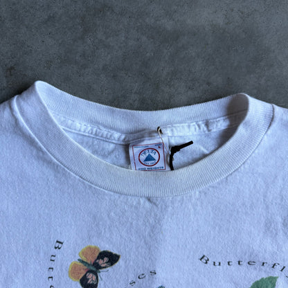 Vintage “Butterfly Kisses” Butterflies & Flowers Tee