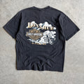 Y2K Donaheu Harley Davidson Chest Pocket Tee
