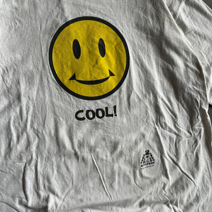 Vintage 2 Face Attitude “Cool!” Smiley Face Tee