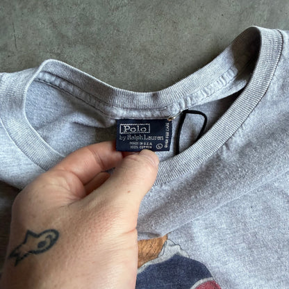Polo Sport Ralph Lauren Hockey Bear Gray Tee