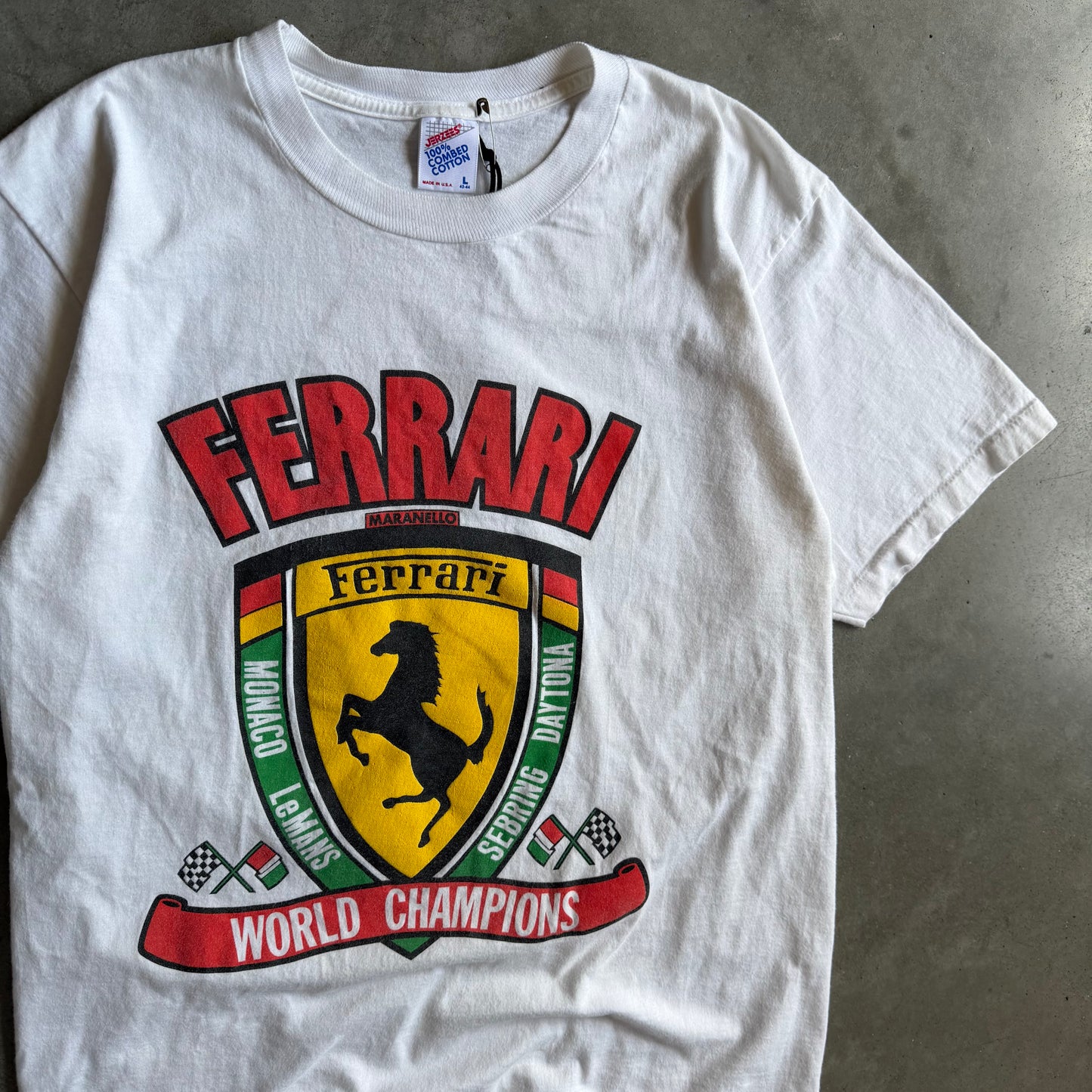 Vintage 90s Ferrari World Champions F1 Grand Prix T Shirt