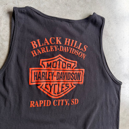 Y2K Harley Davidson Spell-Out Seal Sleeveless Tee