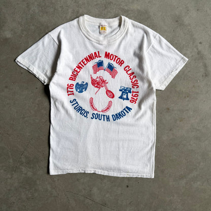 1976 Bicentennial Motor Classic Sturgis South Dakota Motorcycle Tee