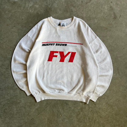 Vintage 1990 Murphy Brown FYI Sweatshirt