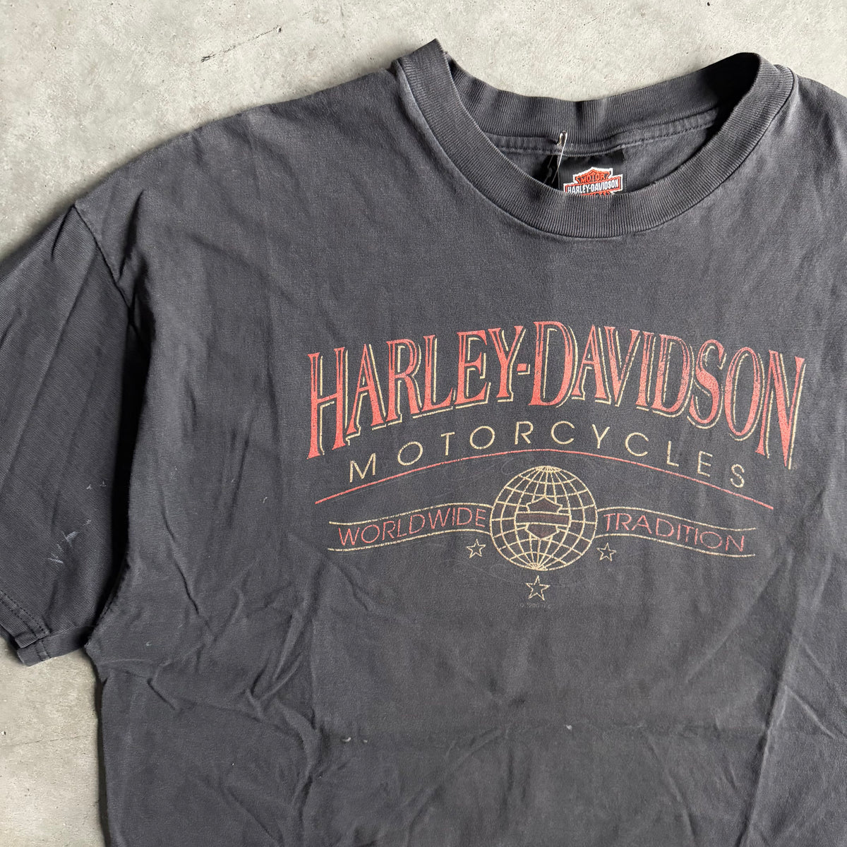 Vintage Harley Davidson Worldwide Tradition Faded T Shirt
