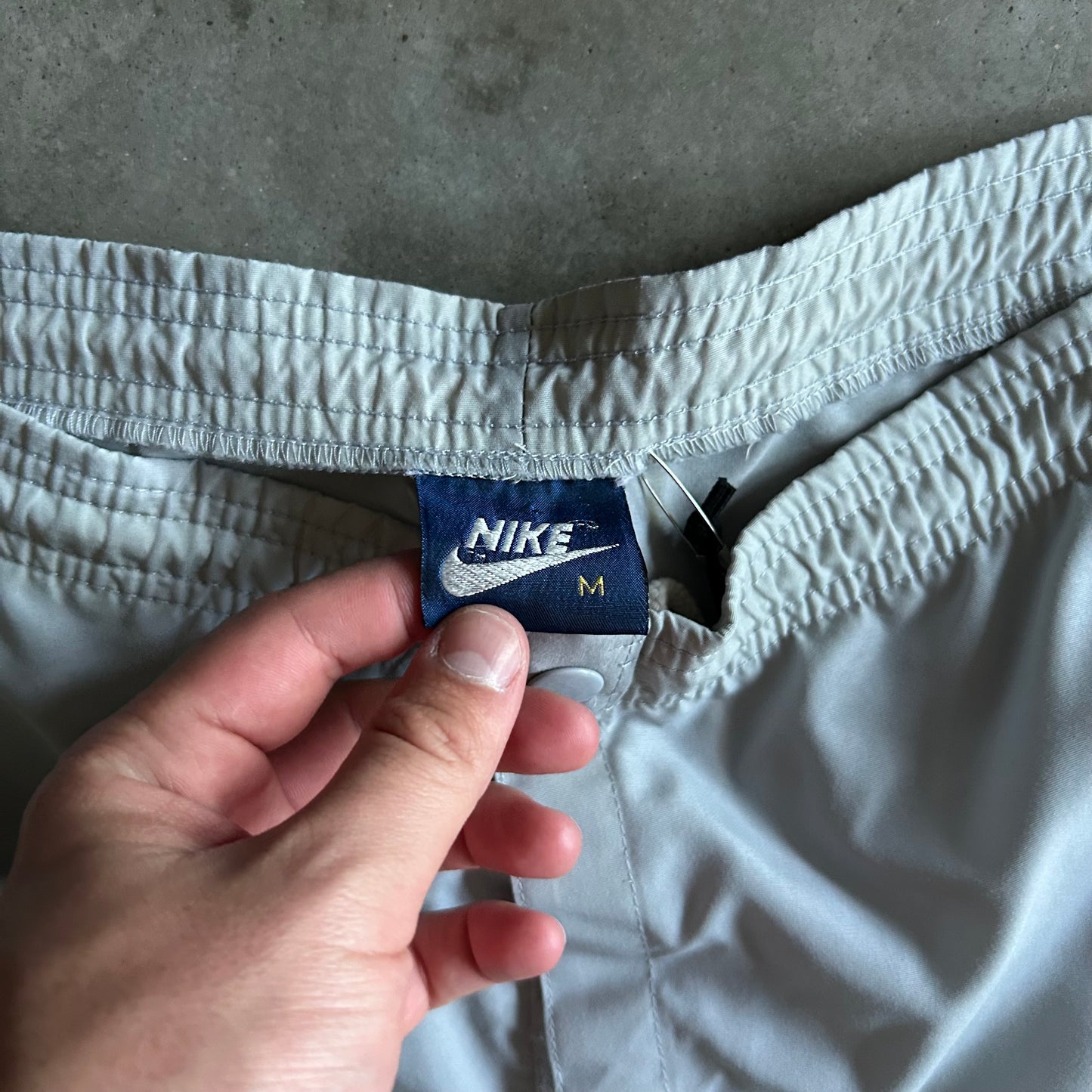 Vintage Gray Nike Multi-Pocket & Zipper Track Pants