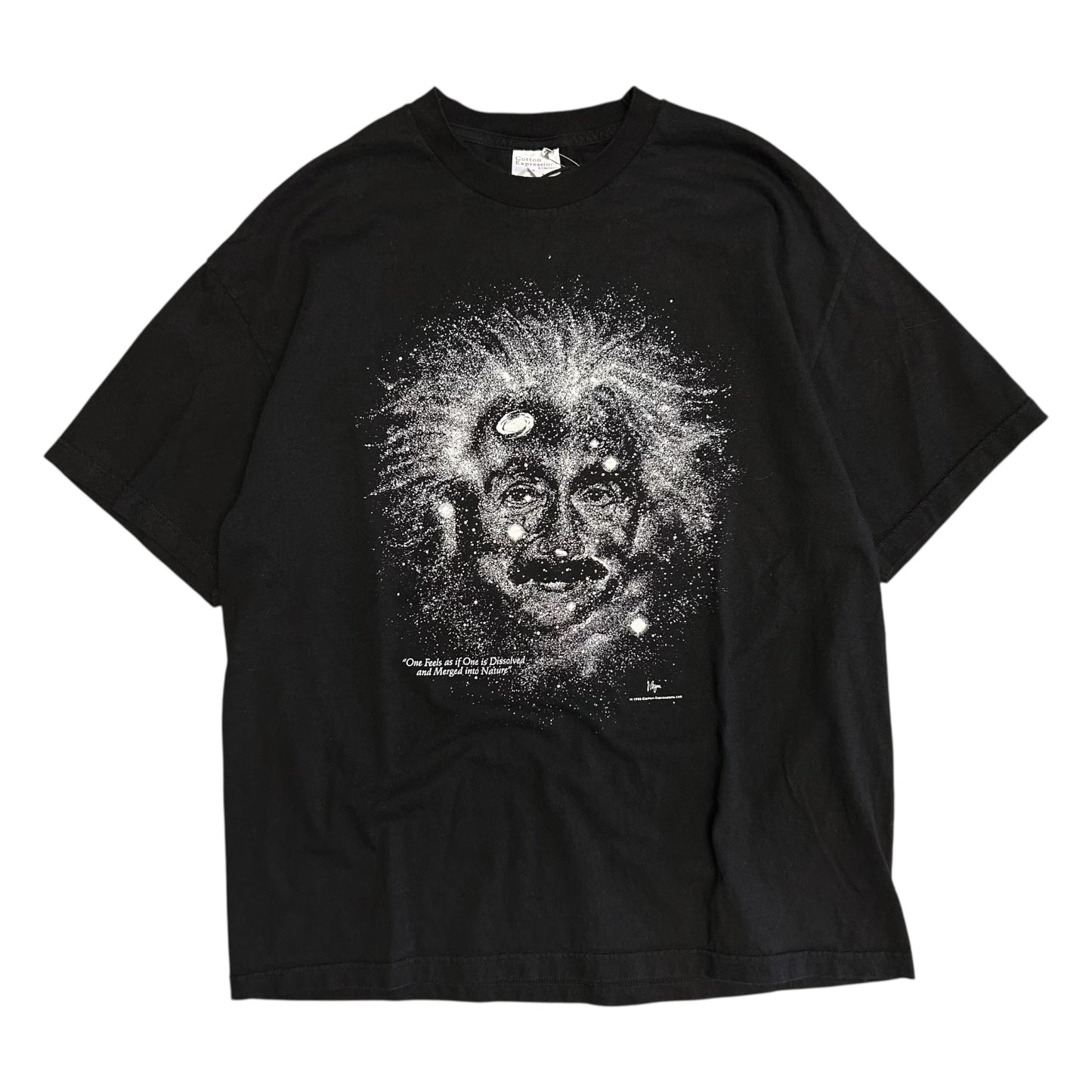 Vintage Albert Einstein Space Face & Quote Tee