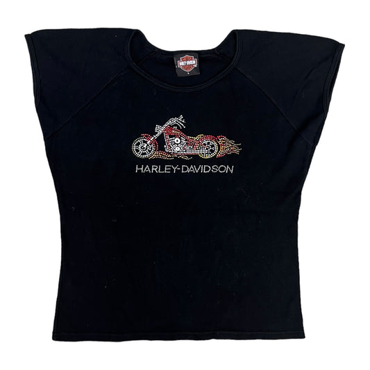 Women's Harley Davidson Rhinestone Bike Shirt